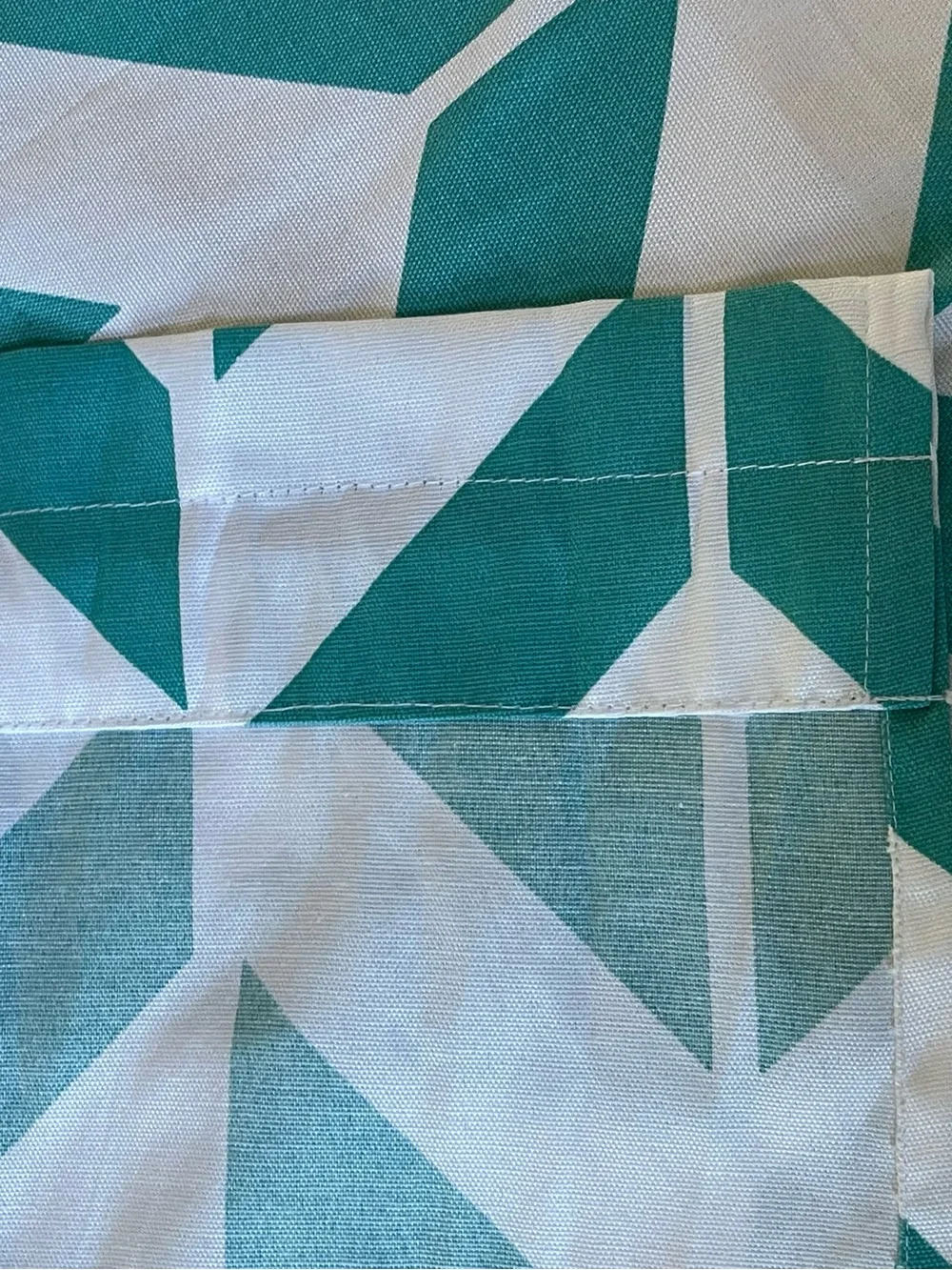 Mainstays Teal Chevron Curtain Panel Pair 28” x 84” Geometric Window Panels
